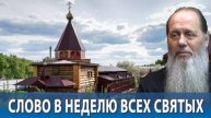 Слово в неделю всех святых (о. Владимир Головин)
