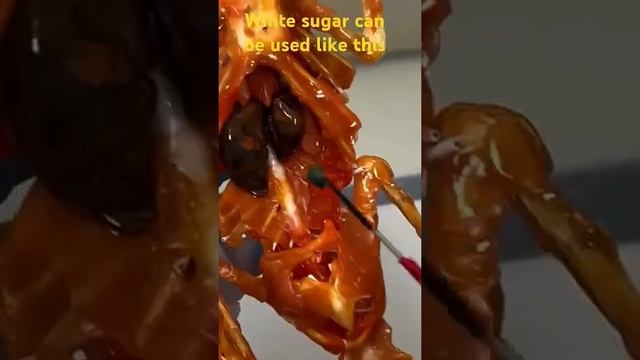 Изготовление анатомически точной ящерицы из сахара