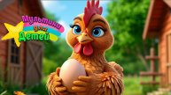 КУРОЧКА РЯБА + Весёлая Песенка и Мультик для Детей и Малышей + Развивающие Мультики для Детей