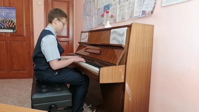 Киржаков Арсений, ДШИ № 51 пгт.Яя, И.С.Бах-Инвенция двухголосная C-dur.