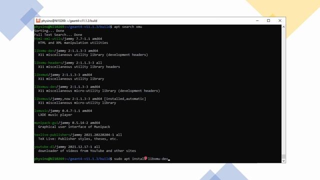 11-How to compile Geant4 on Ubuntu in WSL (2023)