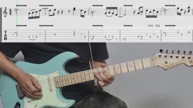 Funk Rhythm Rock Blues in Em(solo,tab,backing track)