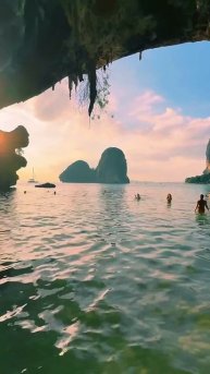 Пляж у пещер Пхра Нанг 🏝️🌤️👍🚀👇