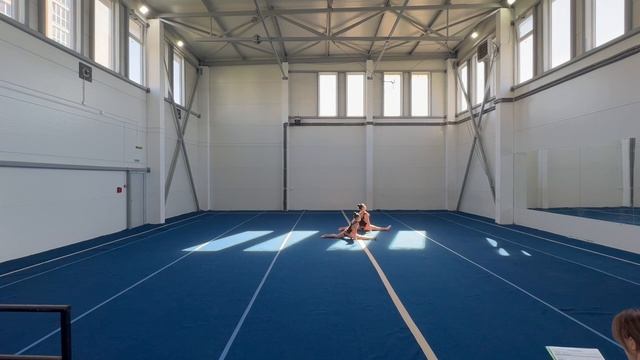 ЖП 3 спортивный, Суровцева Дарина - Негреева Анжелика, г. Славск, Балансовое упражнение