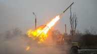 Расчет РСЗО «Град» уничтожил орудие боевиков ВСУ. Лучшее видео из зоны СВО