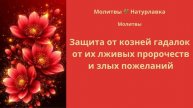 Защита от козней гадалок, от их лживых пророчеств и злых пожеланий.