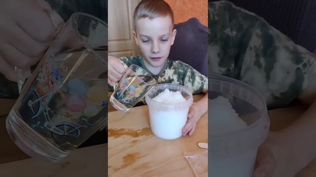 опыт .Снег
