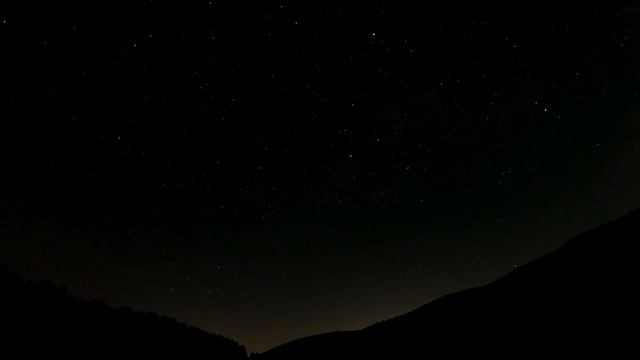 Ночной таймлапс в горах