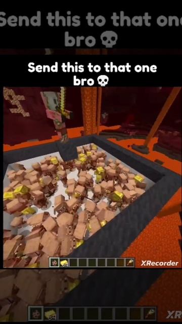 Minecraft piglins vs zombies piglins