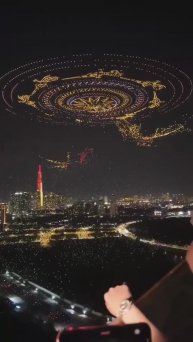 Шоу с участием 10 тысяч дронов