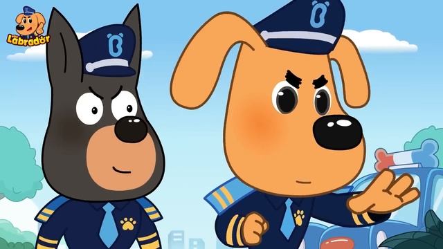 ⚠️Чудовище украло Носорожка! | 🏠Безопасность детей | 🔍Сборник мультиков для детей | Шериф Лабрадор
