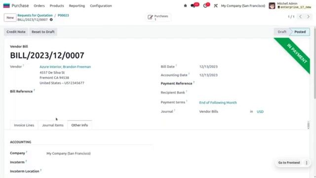 3-сторонний процесс подбора при покупке Odoo 17