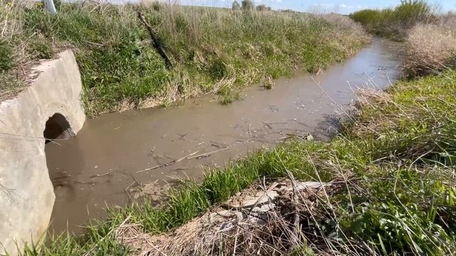 Строительство, расчищаем дренажные каналы