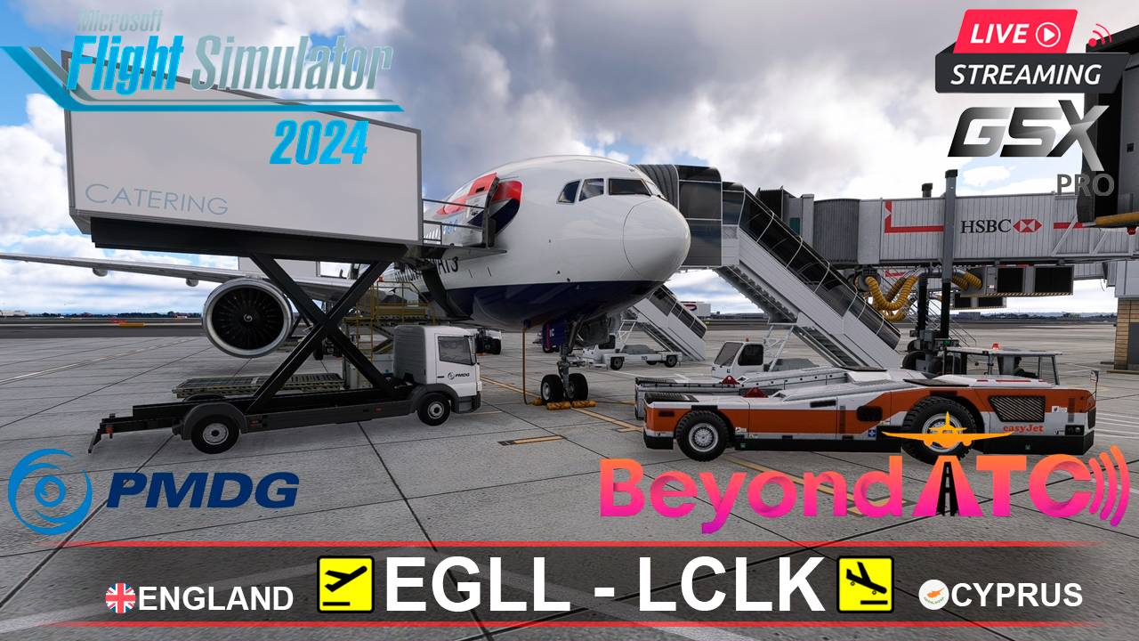 ✈️ХИТРОУ - ЛАРНАКА | MSFS2024 | PMDG BOEING 777-200ER