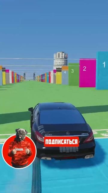 СКОЛЬКО ШЛАГБАУМОВ CLS БАНАН WENGALLBI СМОЖЕТ ПРОЕХАТЬ В GTA 5? #gta5 #shorts #гта5
