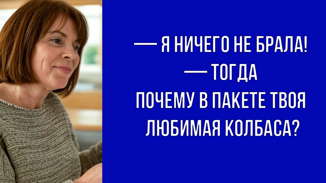 — Вы берете продукты из нашего холодильника, мама