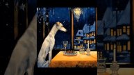 Lonely Dog. Beautiful AI ART , Photography and inspiring Music