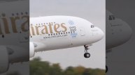 Взлёт огромного Airbus A380 из Домодедово