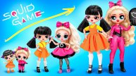 Игра в кальмар 2 взросление сестёр! Поделки для кукол