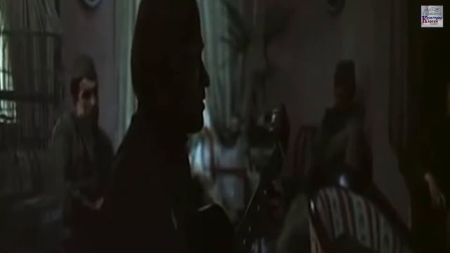 Военные песни, отрывки из советских кинофильмов.
