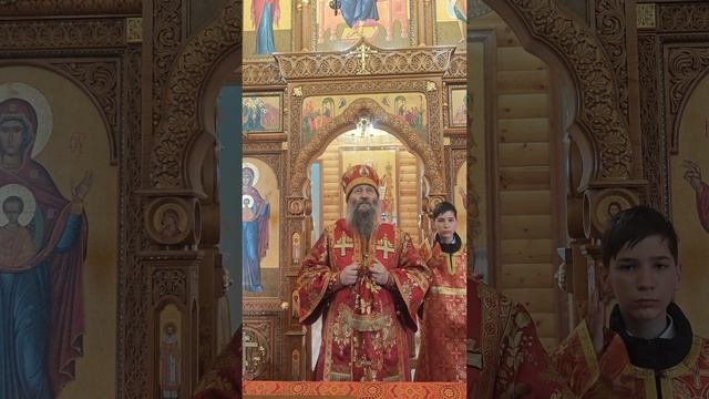 Проповедь владыки Гурия в четверг Светлой Седмицы храме блж. Ксении Петербургской пгт. Кавалерово