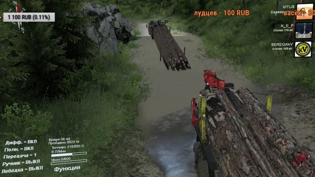 Spintires - stream. Карта "Просеки"
