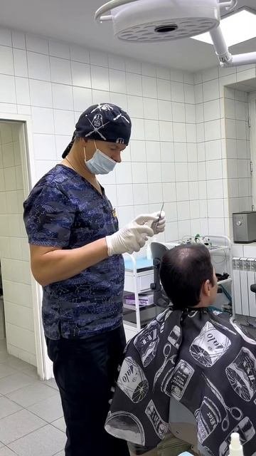 Детальная съемка пересадки волос