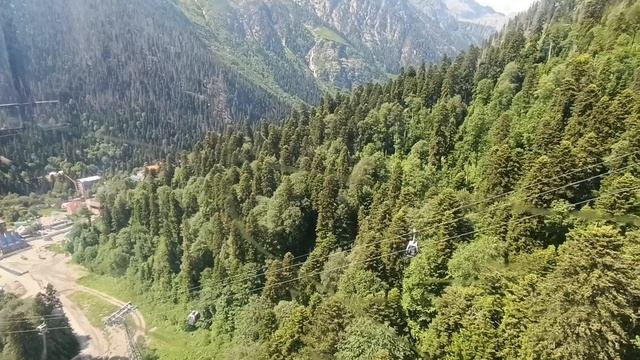 Домбай со старой канатки, 04.06.2024