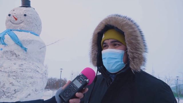 Десятиметрового снеговика слепили в Нур-Султане