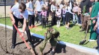 В Рубановской школе Великолепетихского муниципального округа прошла высадка сосен