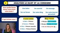🇫🇷 DELF A2 - Production écrite - Exercice 1 écriture créative - exemples de sujets - Phrases utile