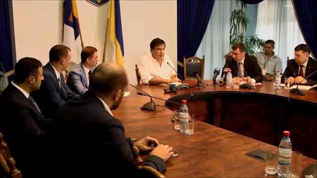 Саакашвили и Брюс всемогущий. Saakashvili and Bruce Almighty.