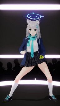 Учимся танцевать вместе с виртуальной девушкой #shorts #animegirl #anime #girl #dance #tyan