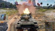 Танк Т-54 поражает Rooikat Mk.1D, War Thunder.