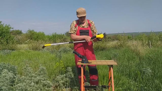 Обзор большой аккумуляторного триммера- кустореза.