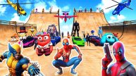 Присоединяйтесь к новой эпической гоночной игре с трюками GTA V & ЧЕЛОВЕК-ПАУК 2