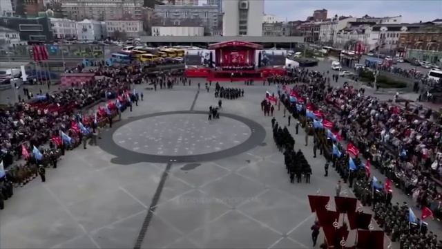 Детский парад во Владивостоке.