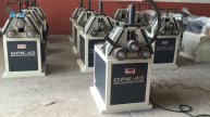 Гибка полосы на ребре на профилегибе Ostas OPK-45