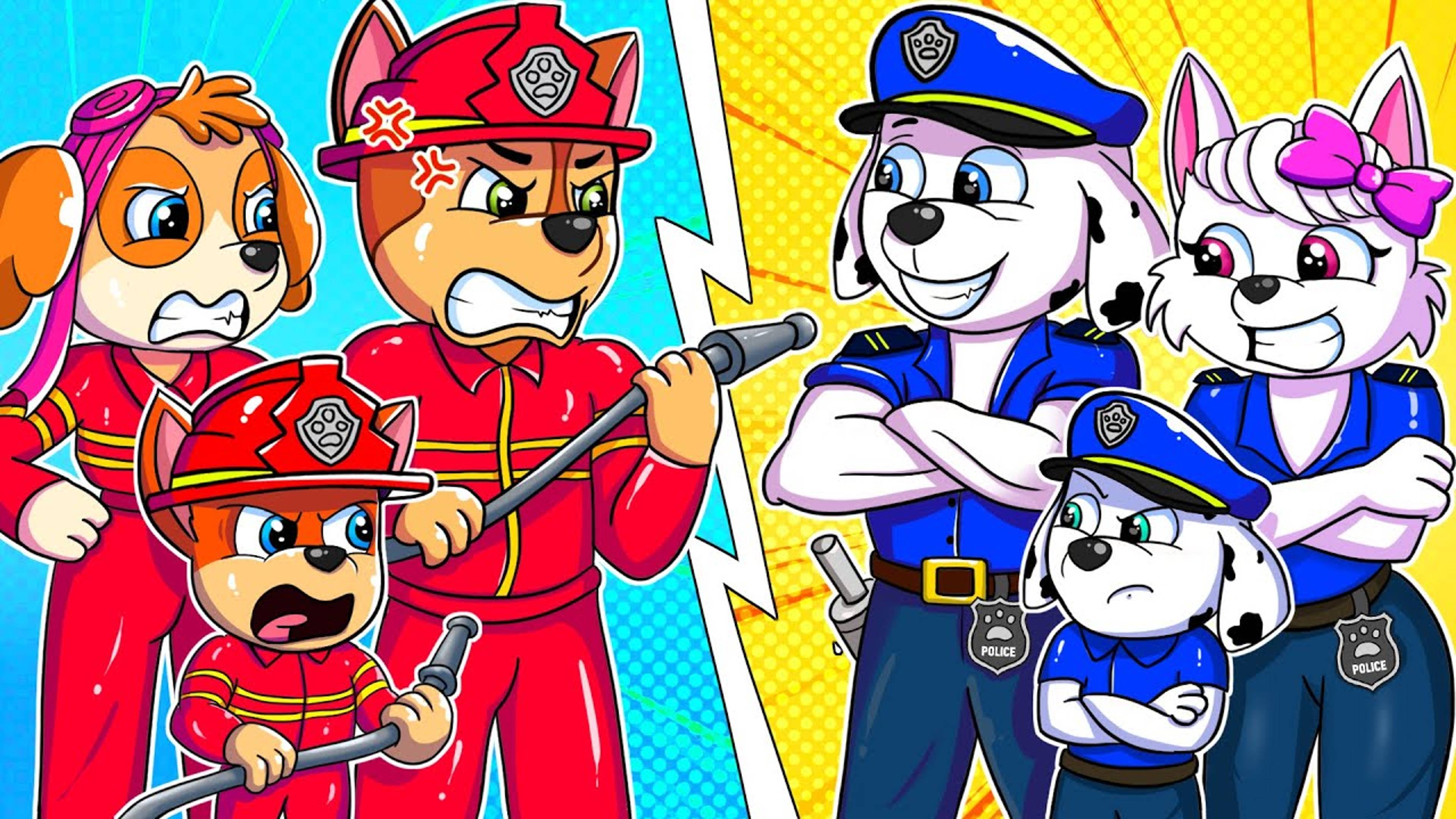 Семейный пожарный против семейной полиции!? | Paw Patrol - Окончательное спасение