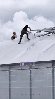 нарезки с монтажа в Крыму #теплица #монтажтеплицы #дач?