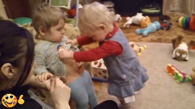 Самое смешное видео с детьми !Funny kids 2014!!!Прикольное видео с детьми!Приколы с малышами!