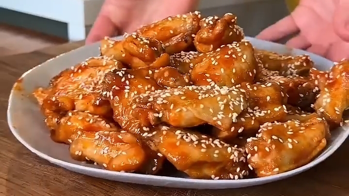 Куриные Крылышки в глазури...🍗🍽😋    Рецепт в описании ✍️