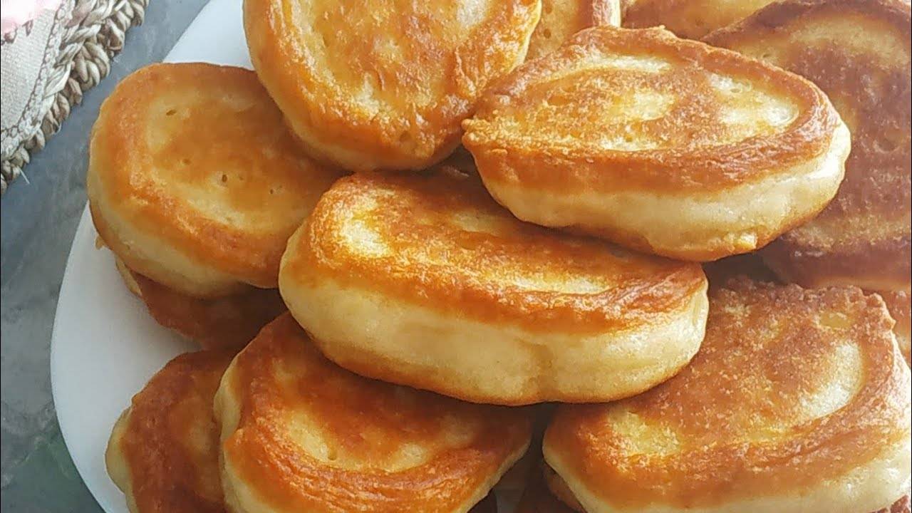 Оладьи на кефире. Оладушки пышные и не жирные. Как у бабушки.