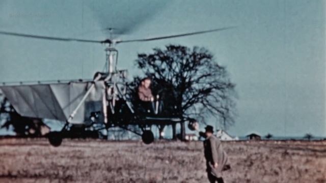 демонстрационный полёт вертолёта VS-300, 1941 год.
