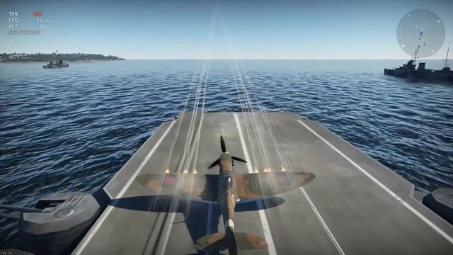 []War Thunder[] КАК ПОСАДИТЬ САМОЛЁТ НА АВИАНОСЕЦ???