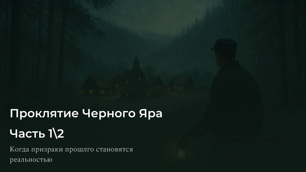 🎧 Аудиорассказ: "Проклятие Чёрного Яра" Часть 1\2 | Страшилки про тайгу
