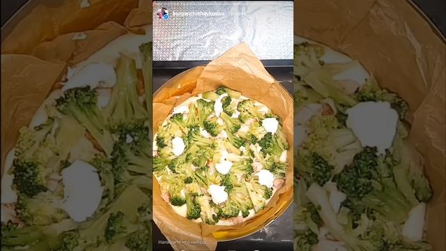 БЫСТРЫЙ ПИРОГ С КОПЧЁНОЙ КУРИЦЕЙ И БРОККОЛИ 😍😍😍