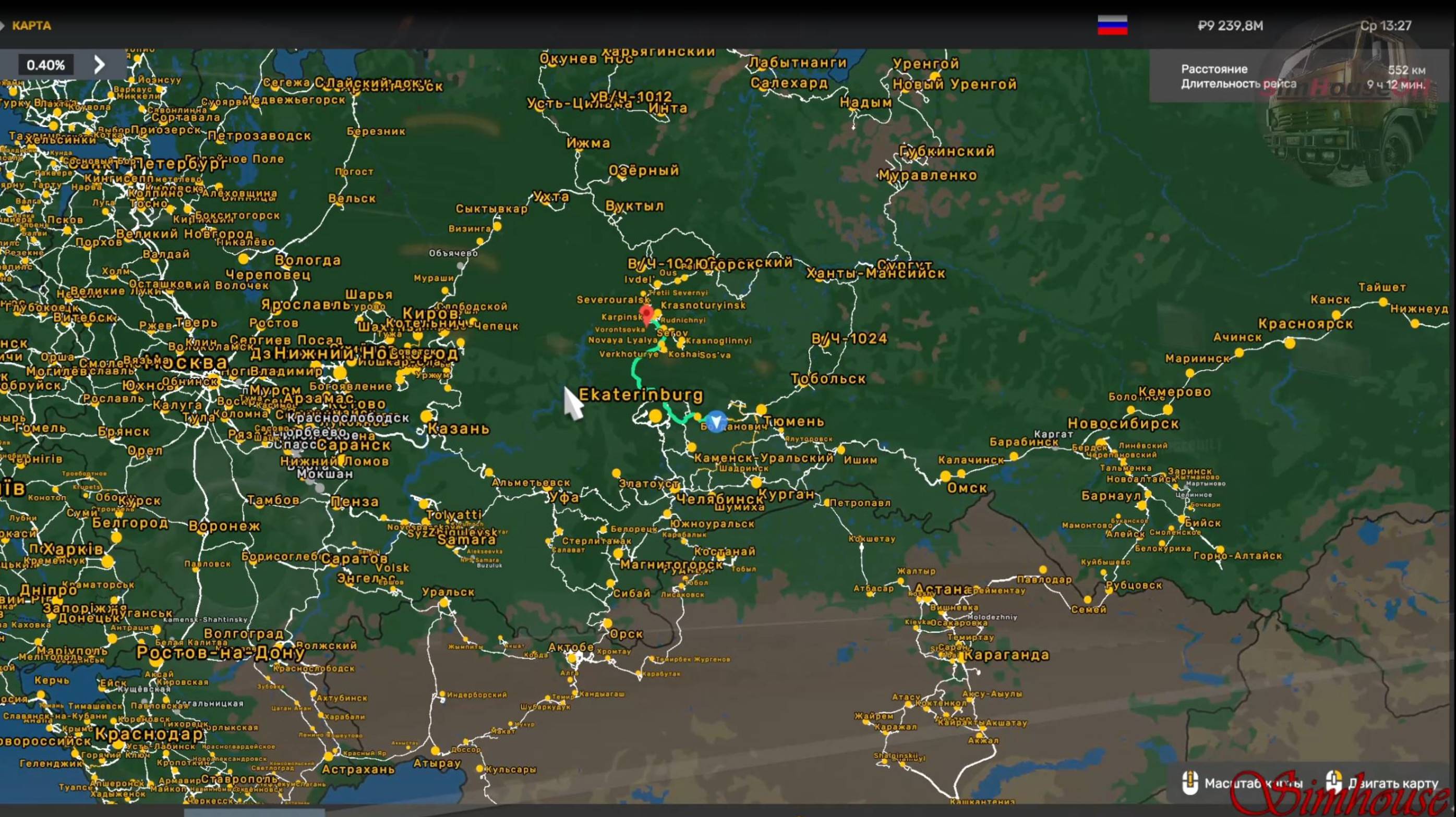 ComboMap ETS2 v1.54.x.x.
