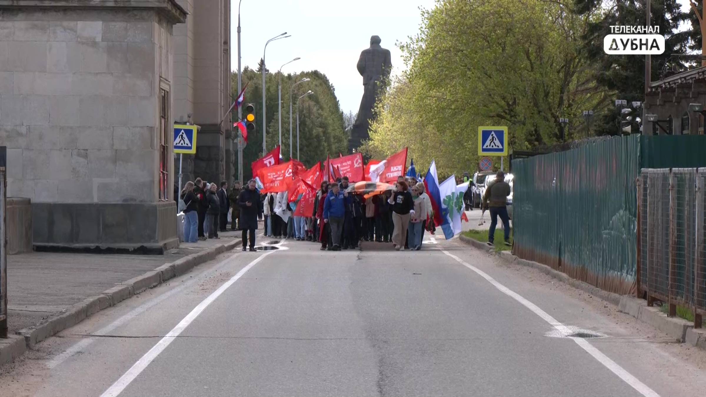 50-метровую георгиевскую ленту пронесли в Дубне