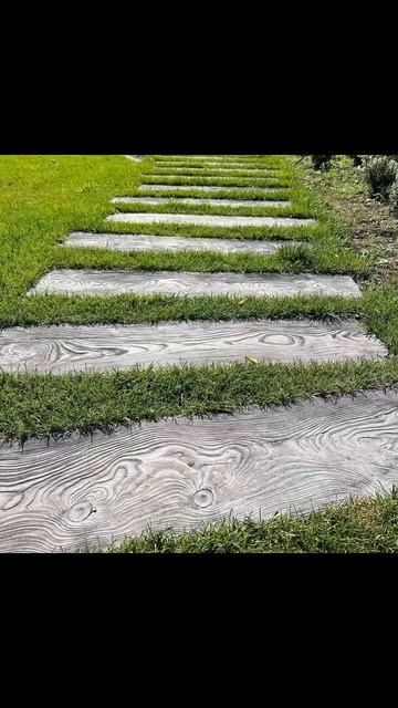 Мощение дорожек WOODSTONES.BY -дорожки из декоративного бет?